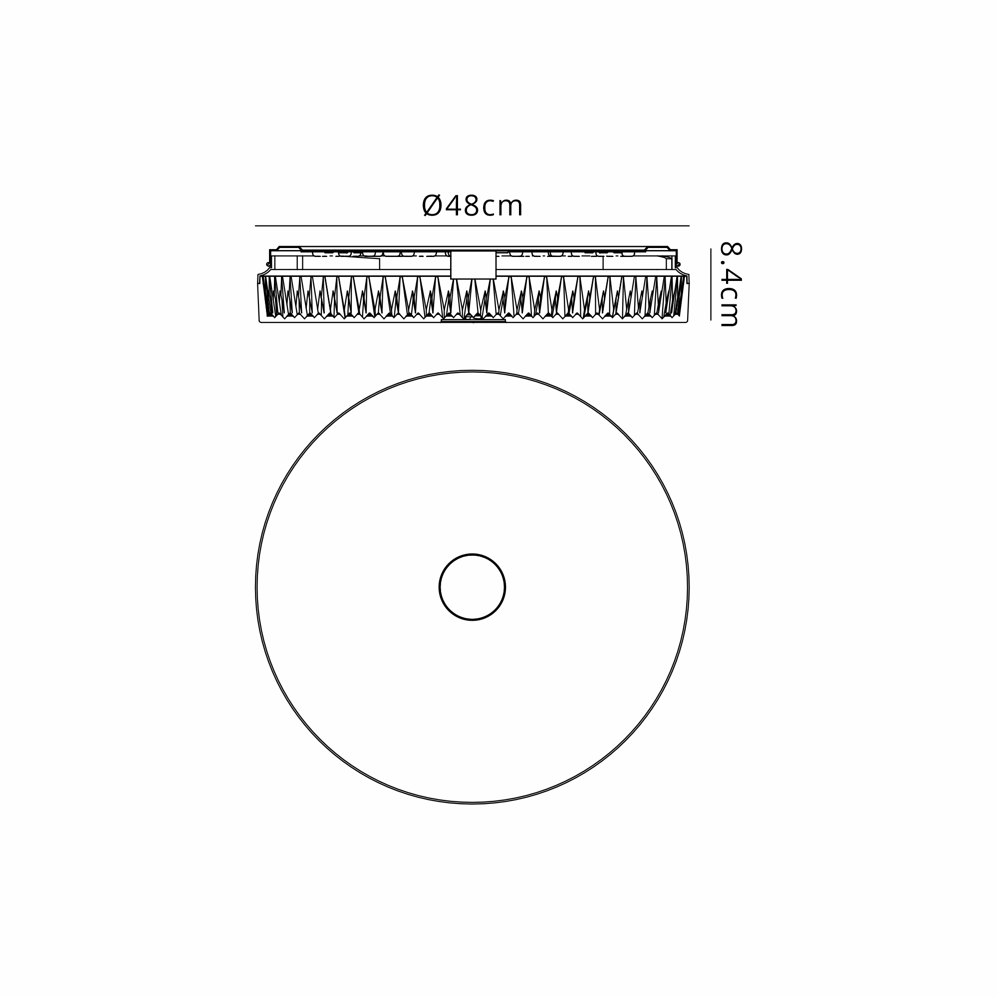 Frozen Ceiling Lights Mantra Flush Fittings